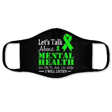 Discover Let s talk about mental health Face Masks