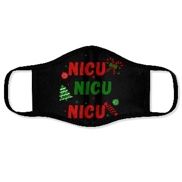 Discover NICU Festive Christmas design Face Masks