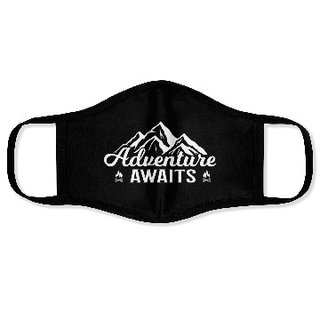 Discover adventure awaits, camping, outdoor etc Face Masks
