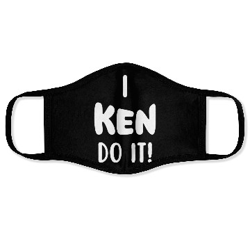 Discover Funny Ken quote Face Masks and apparel design