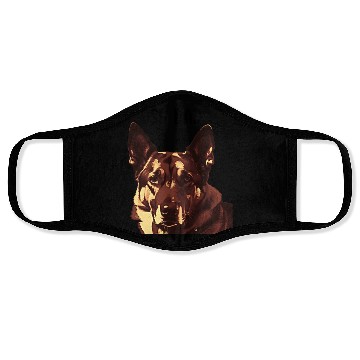 Discover GSD dad dog lovers graphic Face Masks and apparel