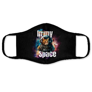 Discover In my Mind Space Cat Astronaut Design Pets Lover Face Masks