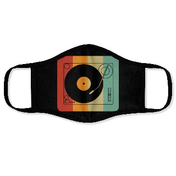 Discover Vinyl Record Player Face Masks