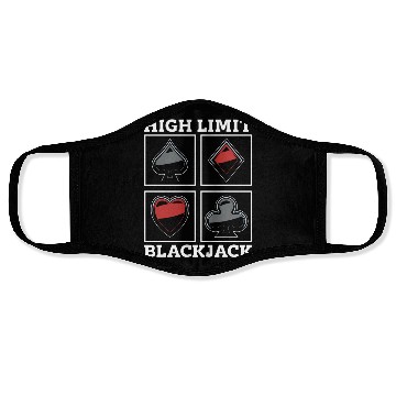 Discover Classic Blackjack High Limit Blackjack Card Game Face Masks