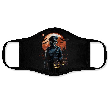 Discover Creepy Zombie Cop Undead Police Halloween Officer Face Masks