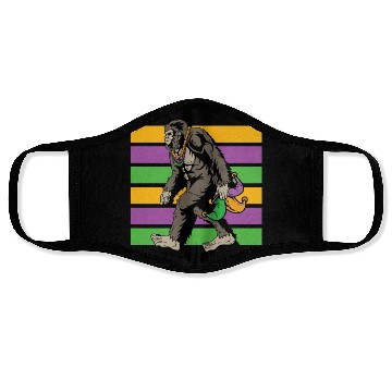 Discover Bigfoot Mardi Gras Face Masks