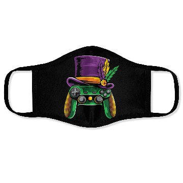 Discover Video Games Controller Mardi Gras Face Masks