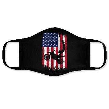 Discover Supercross Freestyle Motocross American Flag Face Masks