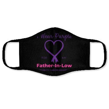 Discover Pancreatic Cancer I Wear Purple For My Father Face Masks