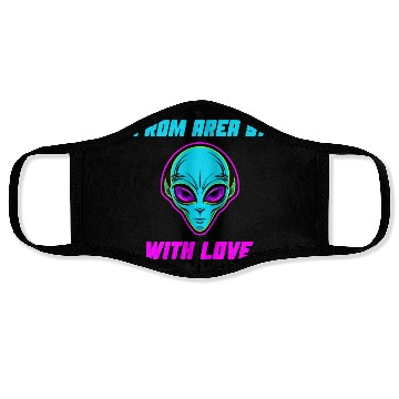 Discover From Area 51 Alien With Love Face Masks