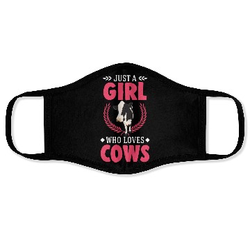 Discover Cow Girl Cattle Cows Breeder Face Masks