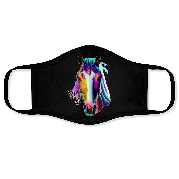 Discover Neon Horse Face Masks