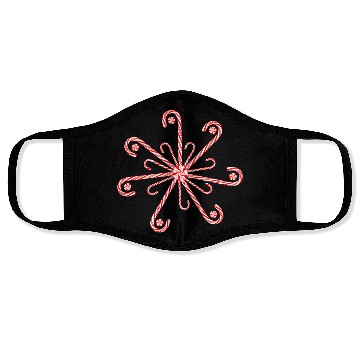 Discover Peppermint Candy Cane Snowflake Face Masks