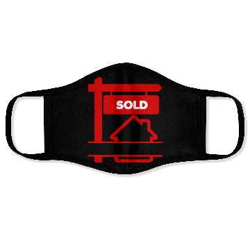 Discover Transparent red logo signboard with sold Face Masks