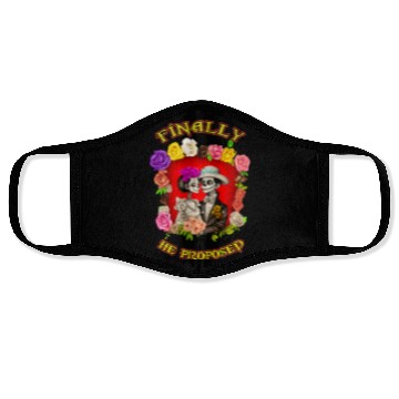 Discover day of the dead - valentines day Face Masks