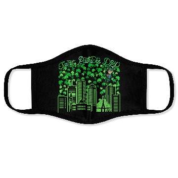 Discover Saint Patrick's Day Boston Massachusetts Face Masks