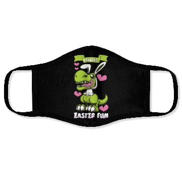 Discover Easter T-rex Dinosaur Easter Funny T-rex Easter Face Masks