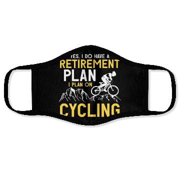 Discover Retirement Plan Bicycle Cycling Face Masks