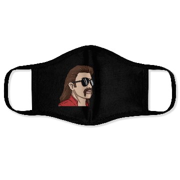Discover It's The Mullet For Me Mullet Redneck Men's Mullet Face Masks