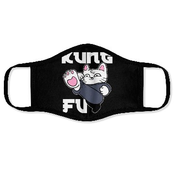 Discover Kung Fu Cat Cat Mom Face Masks