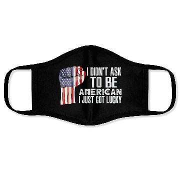 Discover American Pride America US Flag Grown American Face Masks