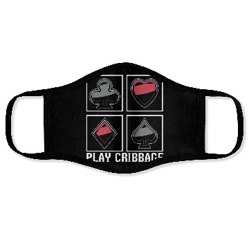 Discover Play Cribbage Playing Cards Loves Crib Board Game Face Masks