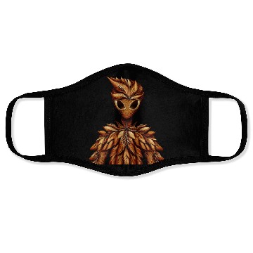 Discover Autumn Scenario with Alien: Colorful Autumn Face Masks