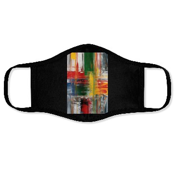 Discover Colorful Abstract Painting Face Masks