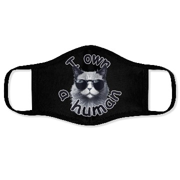 Discover i own a human By Jonathan P. Face Masks