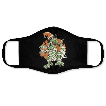 Discover Halloween t-rex mummy Face Masks