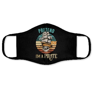 Discover Pretend Im A Pirate Funny Halloween Face Masks