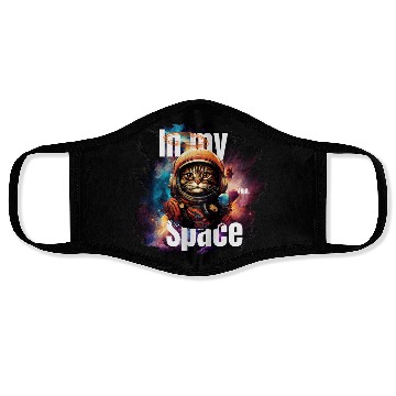 Discover In my Mind Space Cat Astronaut Animal Pet Lover Face Masks