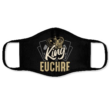 Discover Euchre King Of Euchre Board Game Playing Cards Face Masks