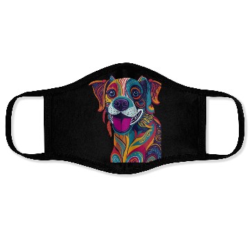 Discover Abstract Dog Face Masks