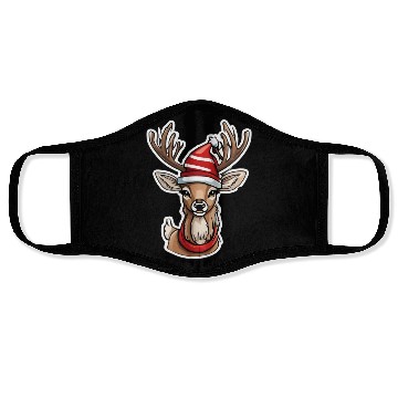 Discover Reindeer cute Reindeer Christmas Reindeer Face Masks
