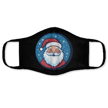 Discover Vintage Santa Smiles Christmas Cheer Face Masks