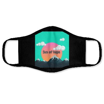Discover Sun hope design Face Masks