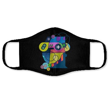 Discover gaming boy. games art Face Masks