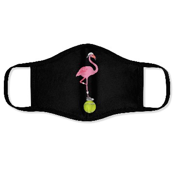 Discover Tennis Flamingo Face Masks