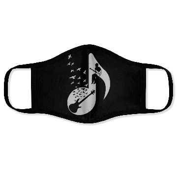 Discover Musical Bass Guitar Face Masks