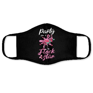 Discover Swimming Pool Pool Party Flamingo Summer Face Masks