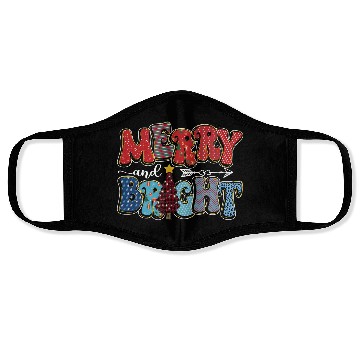 Discover Merry and Bright Chistmas Tree Cute Christmas Face Masks