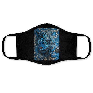 Discover Blue Tiger Face Masks