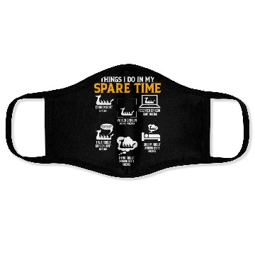 Discover Funny Spare Time Dragon Boat Racing Paddle Face Masks