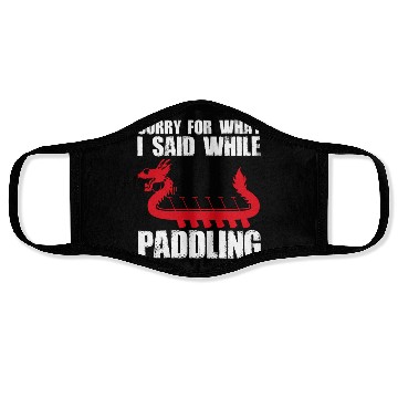 Discover Funny Dragon Boat Racing Paddle Face Masks