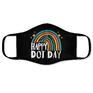 Discover Happy Dot Day Rainbow Polka Dot International Face Masks