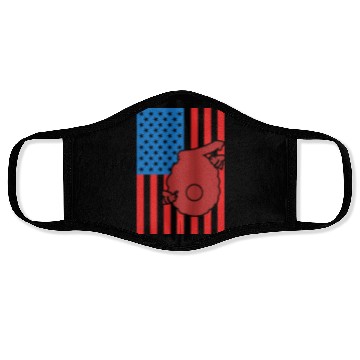 Discover Beekeeping US Flag Face Masks