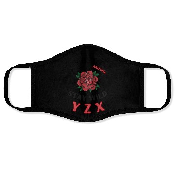 Discover Tombstone Arizonna red rose Face Masks