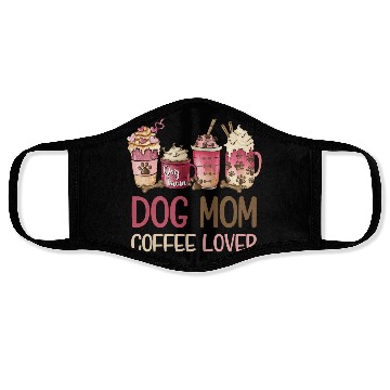 Discover Dog Mom Coffee Lover Face Masks