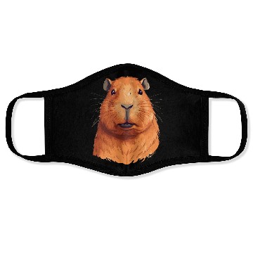 Discover Capybara In Nature Face Masks